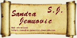 Sandra Jemuović vizit kartica